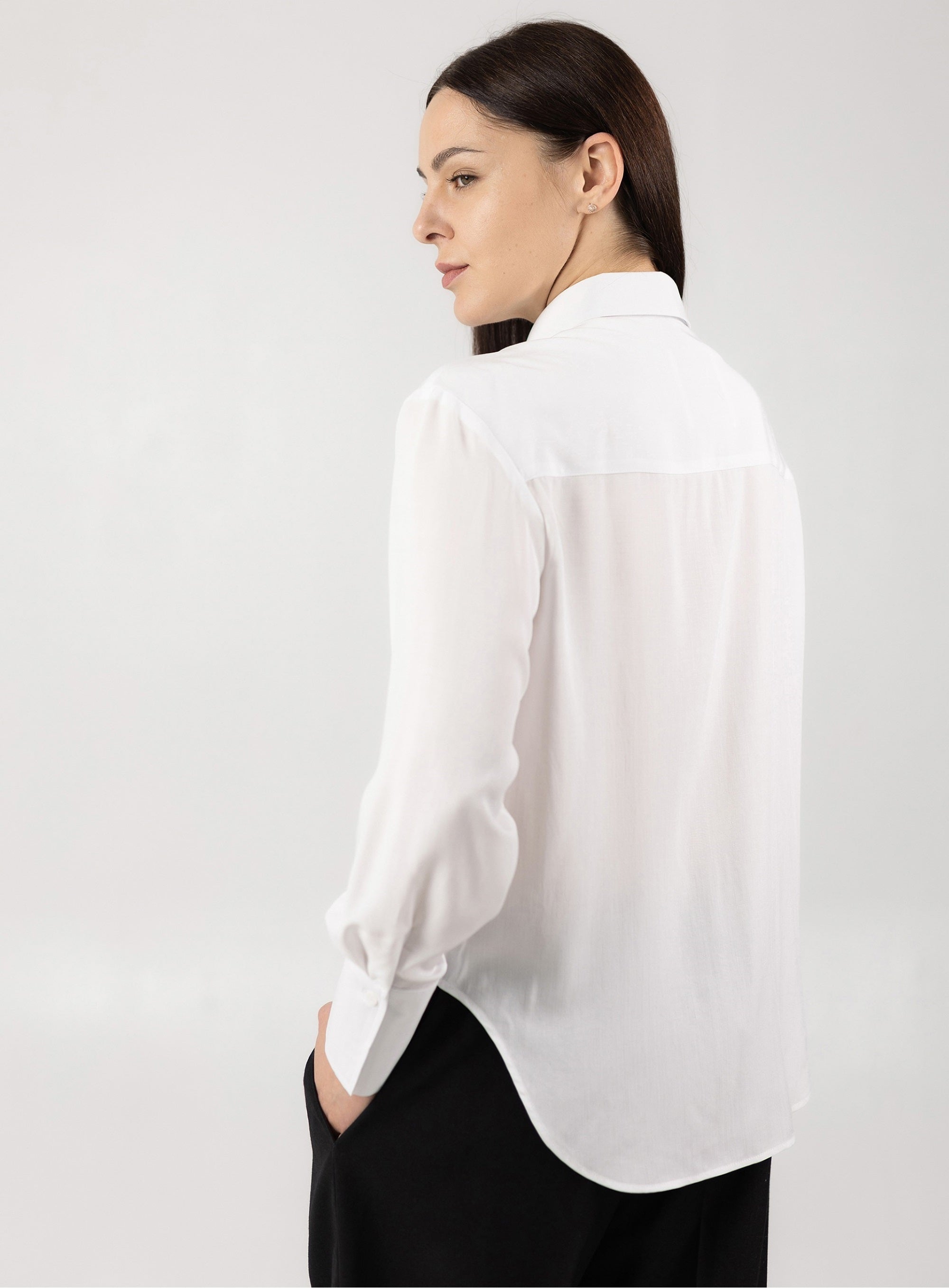 Classic Viscose Blouse White