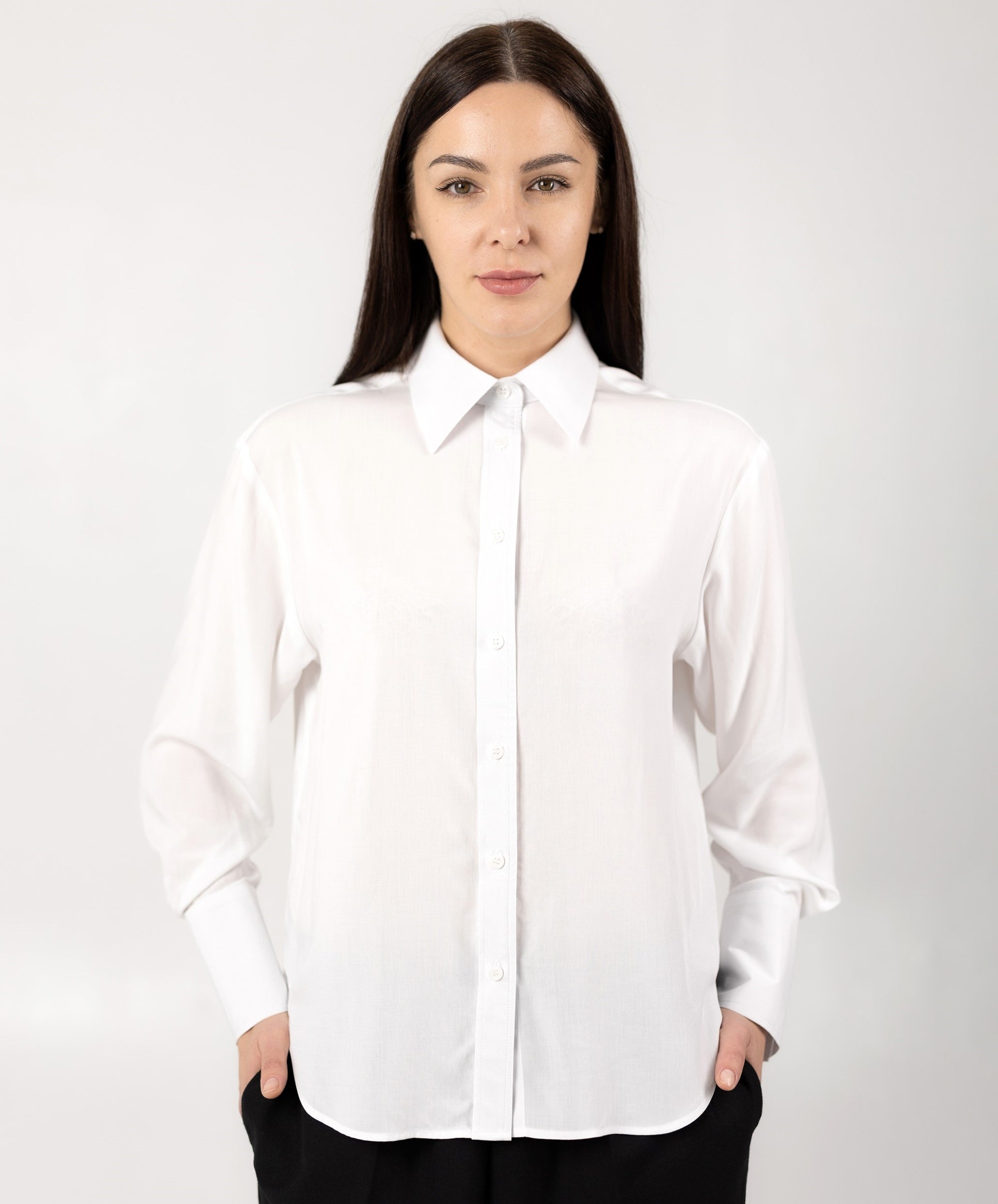 Classic Viscose Blouse White