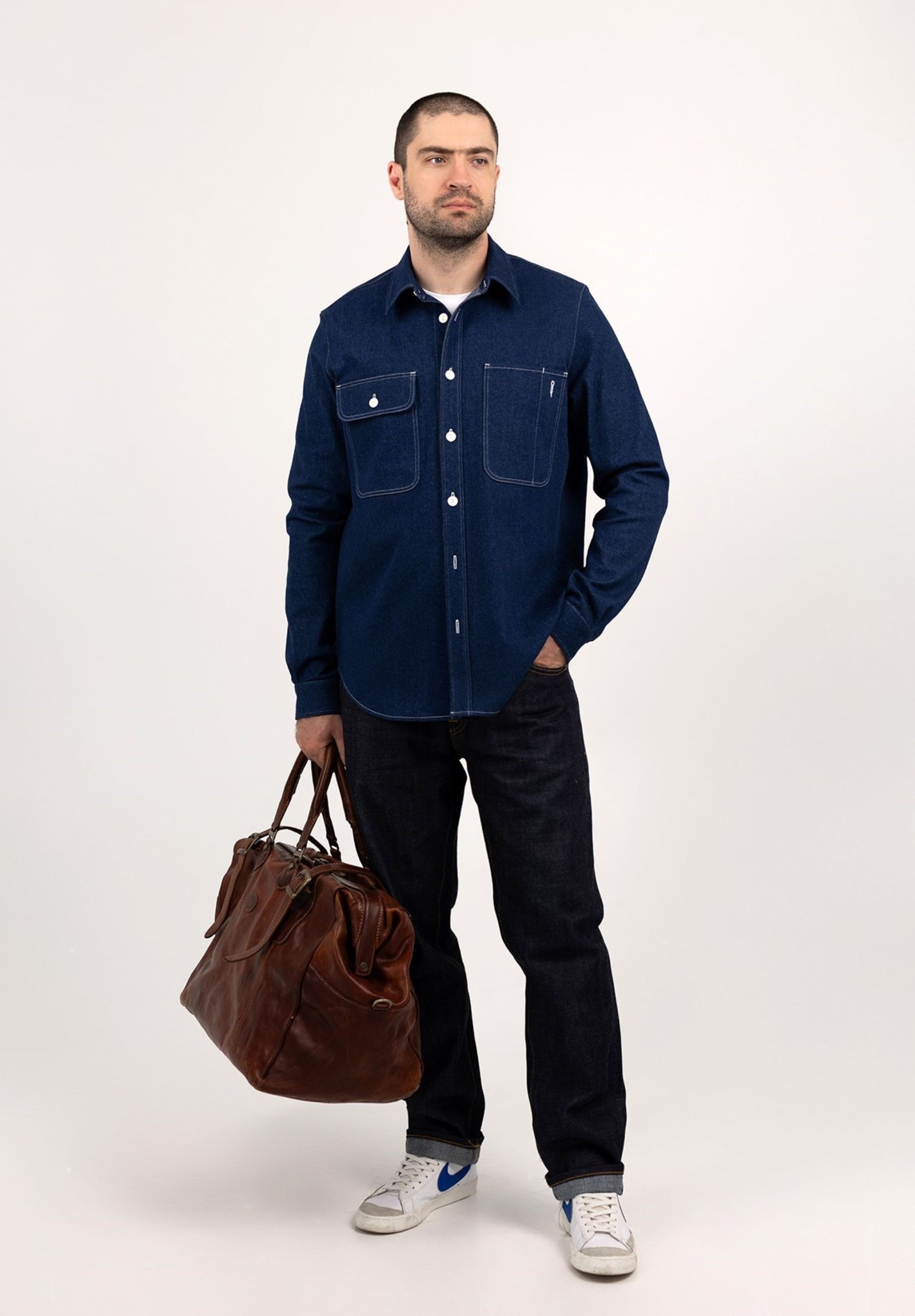 Denim Worker Shirt Indigo