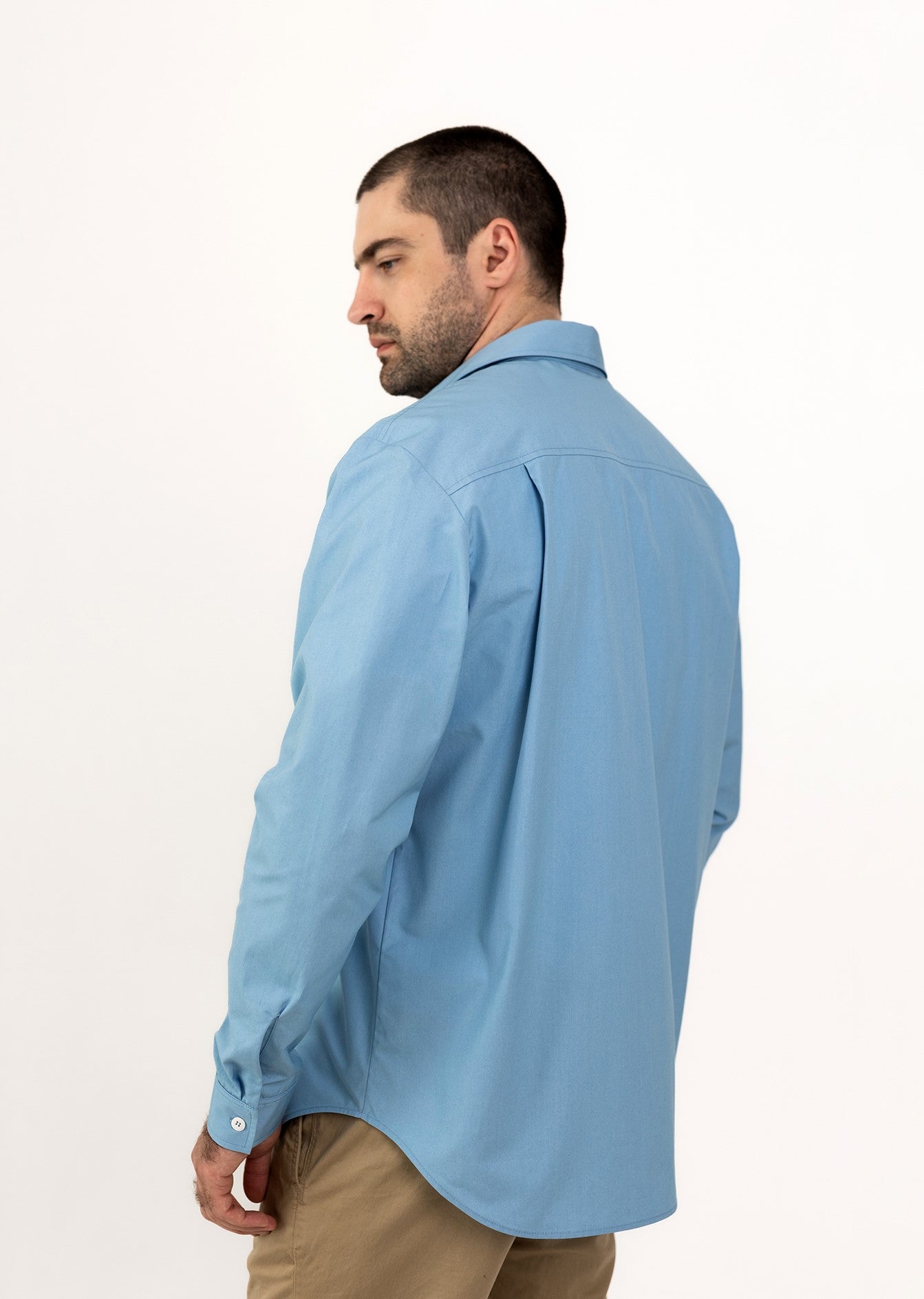 Travel shirt-jacket – Sky Blue