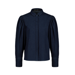 VOLUME SLEEVES DENIM SHIRT №4 IN DARK BLUE