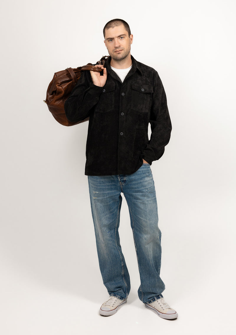 Corduroy Overshirt in Anthracite Grey