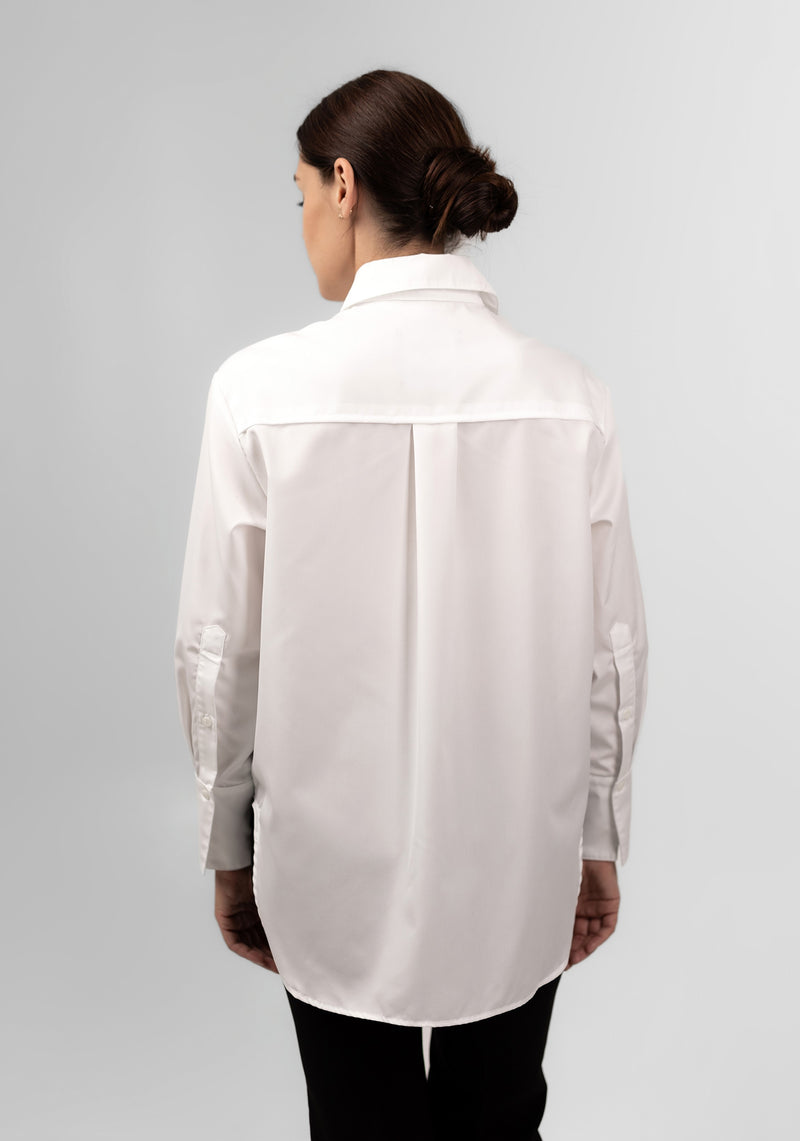 Classic cotton shirt in white