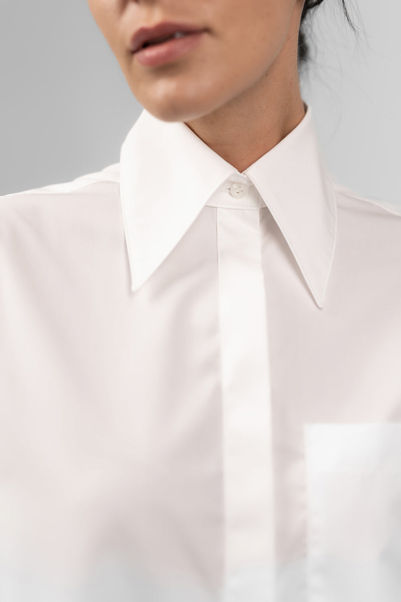 Classic cotton shirt in white