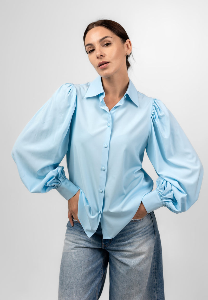 Blue Elegant Blouse