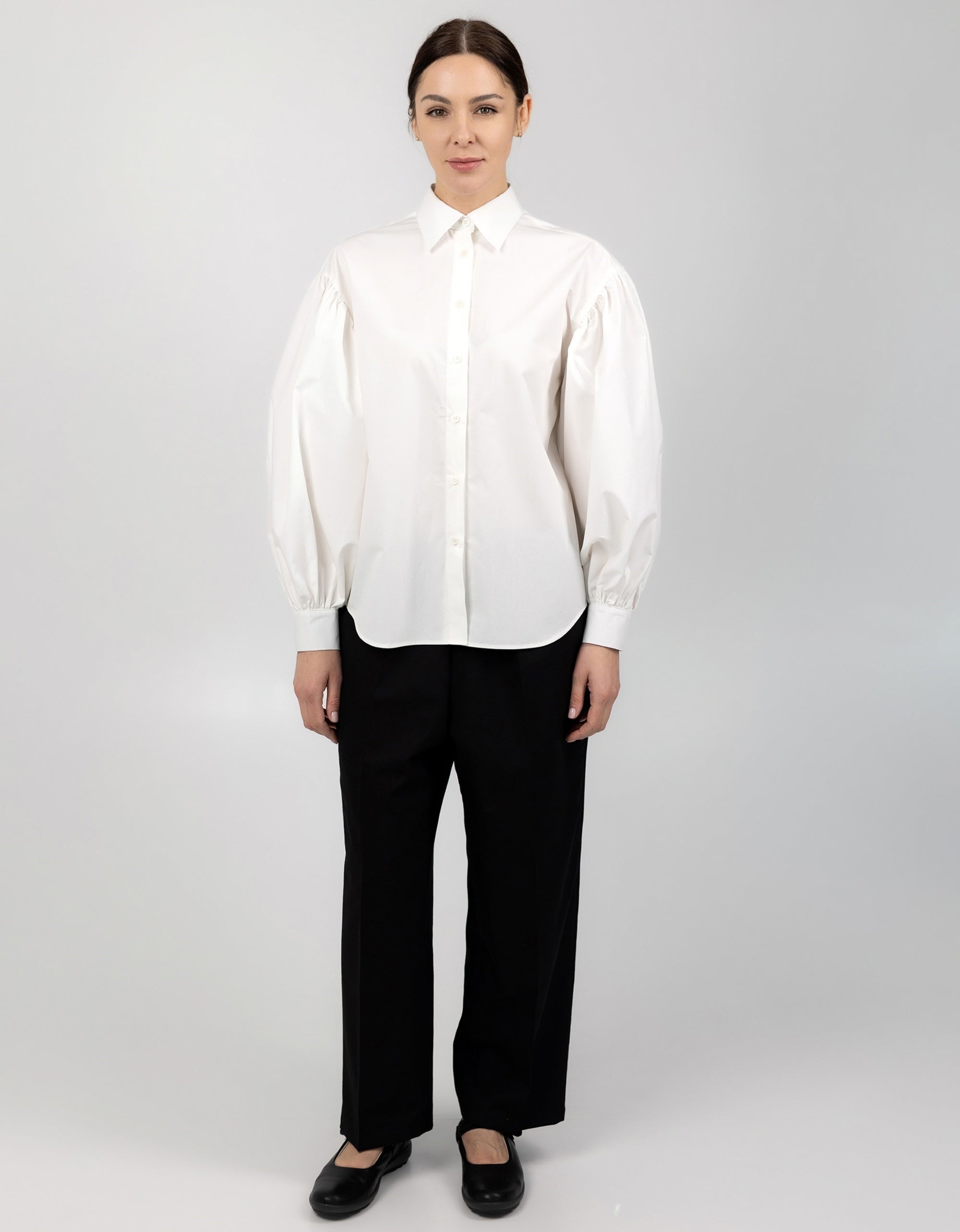 ROMANTIC COTTON SHIRT OFF-WHITE