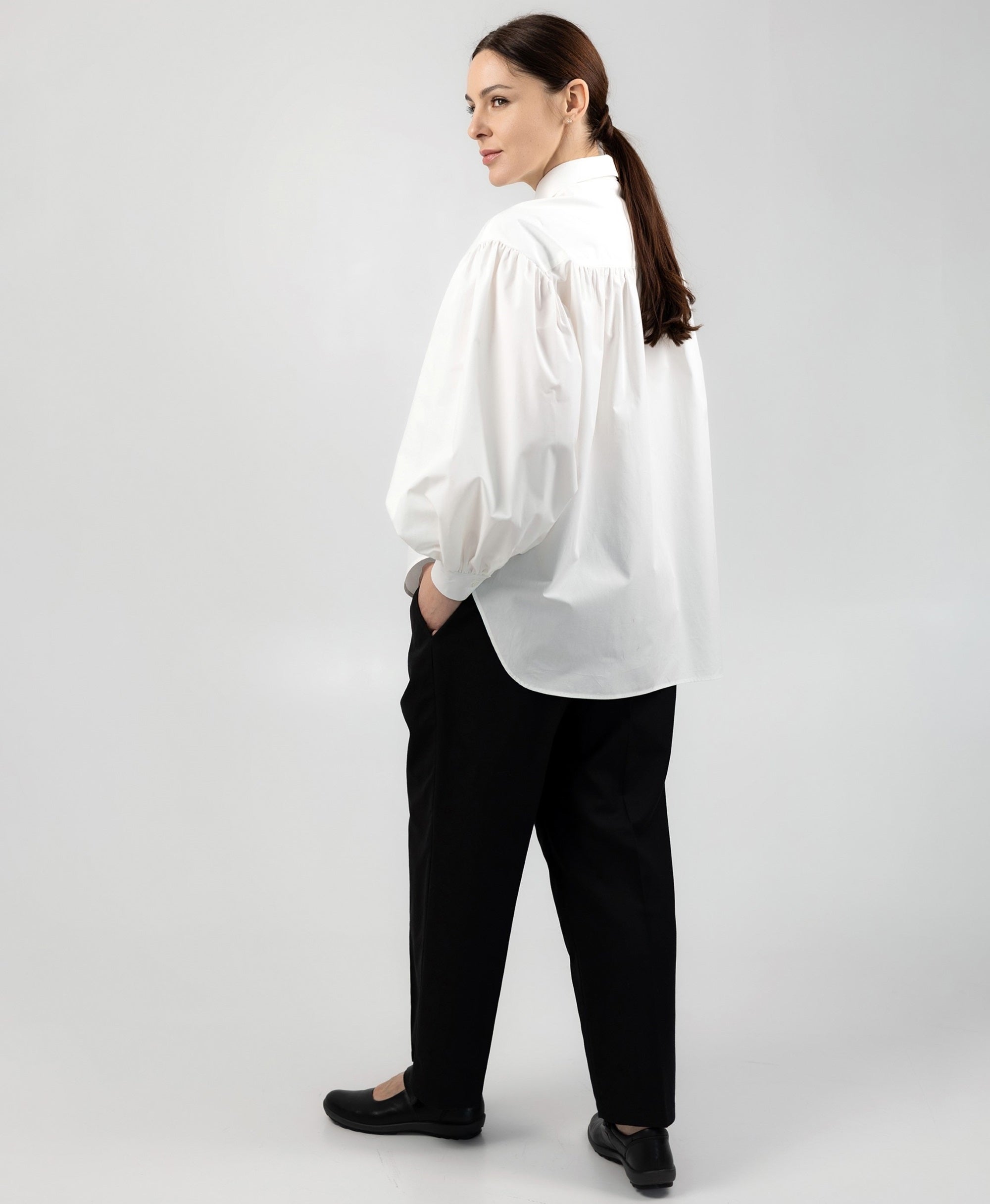 ROMANTIC COTTON SHIRT OFF-WHITE
