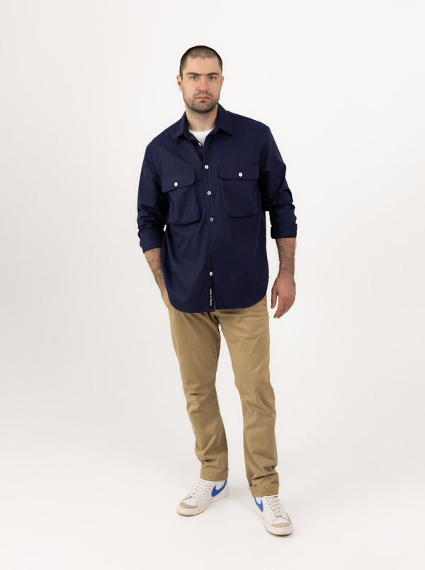 Travel shirt-jacket – NAVY