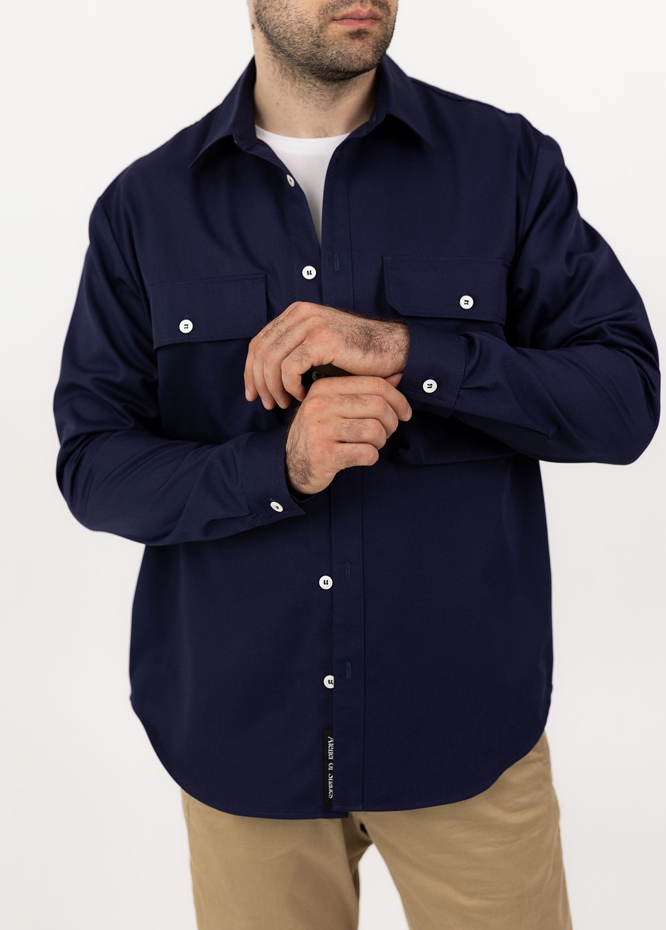 Travel shirt-jacket – NAVY