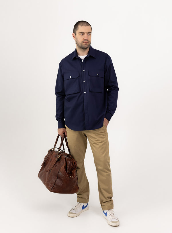 Travel shirt-jacket – NAVY