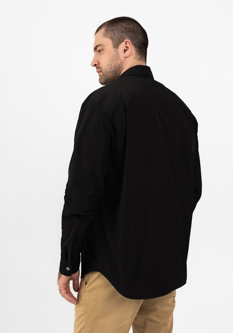 Waterproof travel shirt-jacket – BLACK