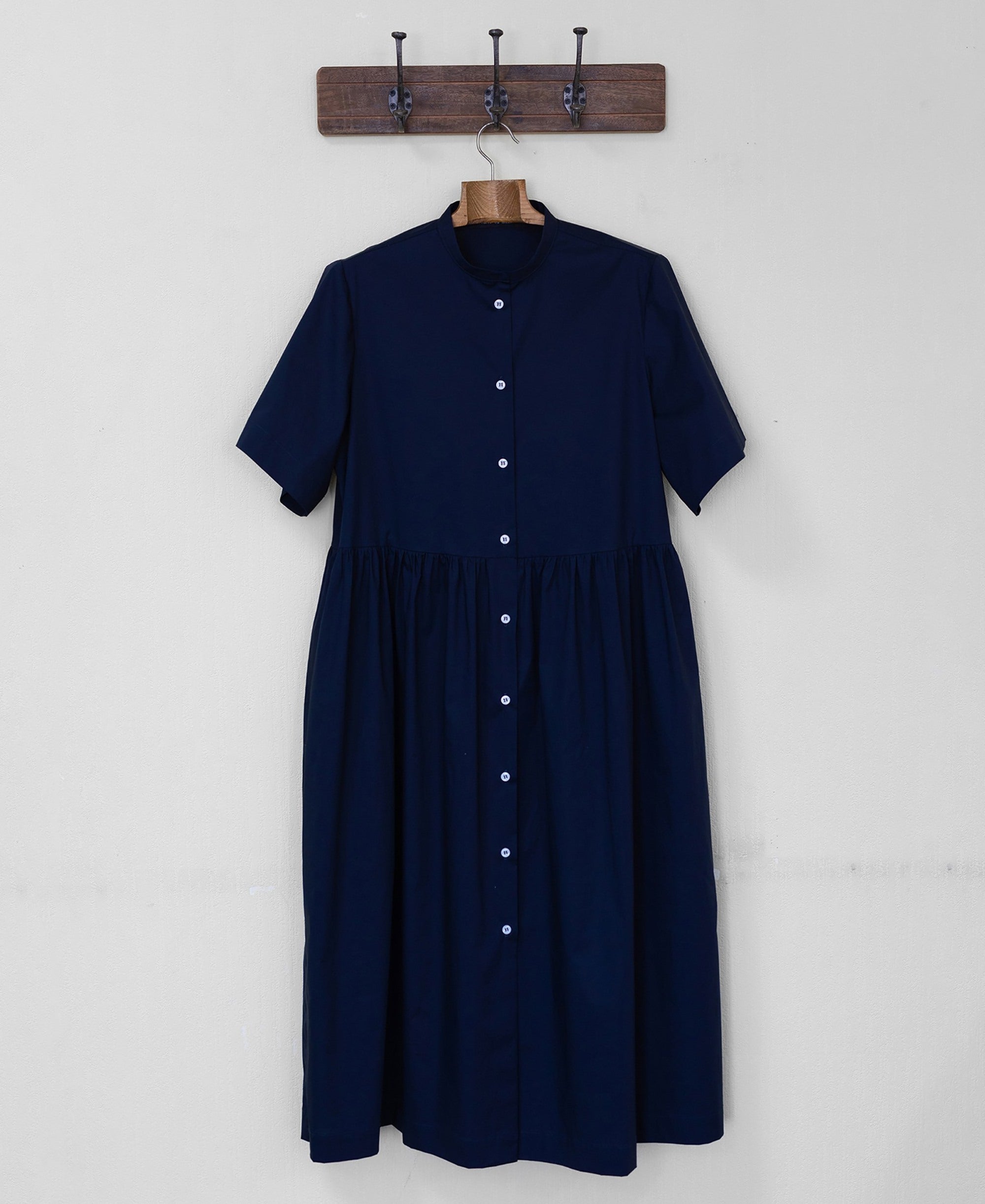 KSENIA MIDI DRESS COTTON NAVY