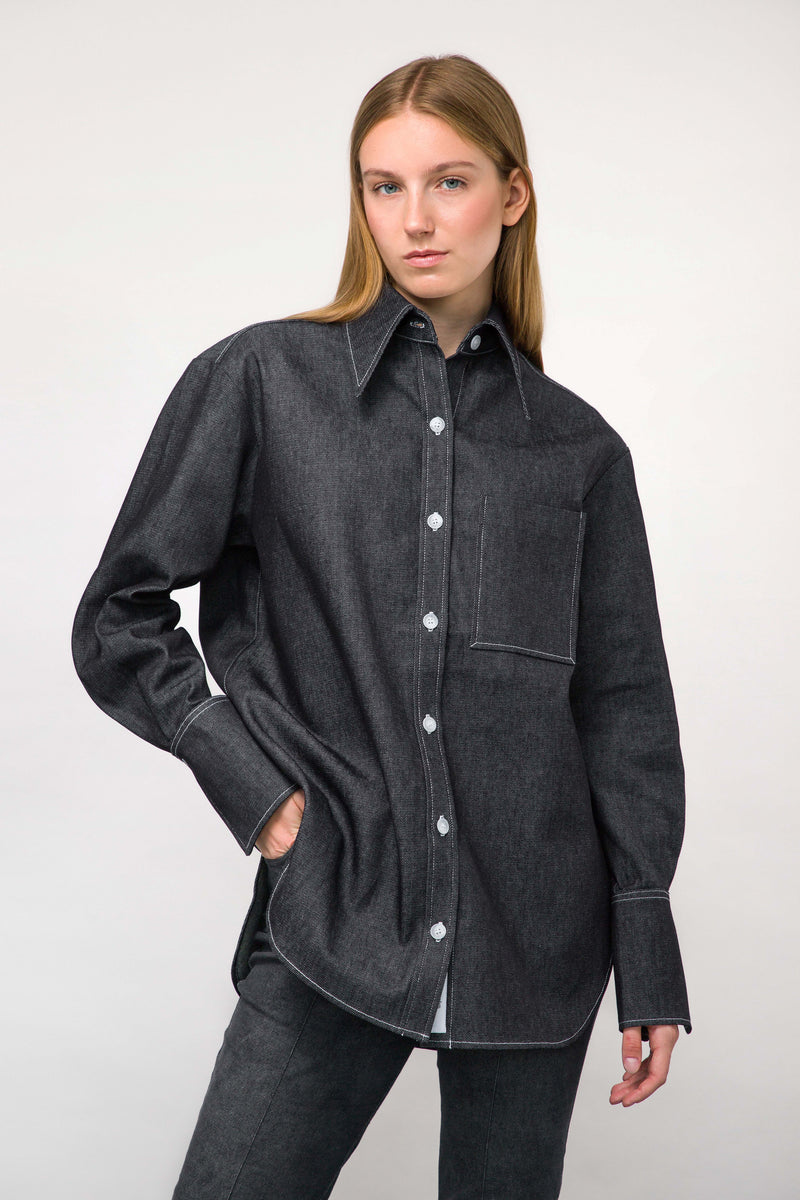 Denim Shirt №2 IN DARK BLUE