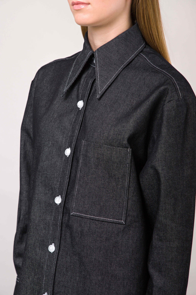 Denim Shirt №2 IN DARK BLUE